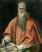 st. jerome as a cardinal El Greco